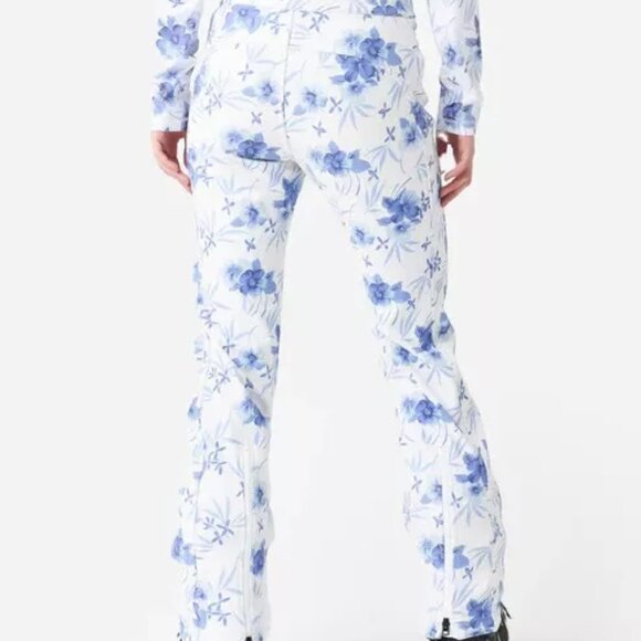 BOGNER FIRE + ICE X LOVE SHACK FANCY Women's Ireen Blue Floral Ski Pants 8 NWT - Picture 5 of 9